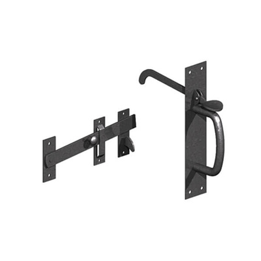 Suffolk Thumb Latch with Long Throw (Black)